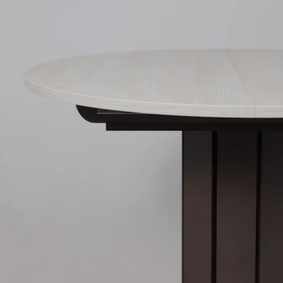 Стол раздвижной на опоре ONTARIO,1000(1300)*760*1000, (сосна каньон/коричневый)_10