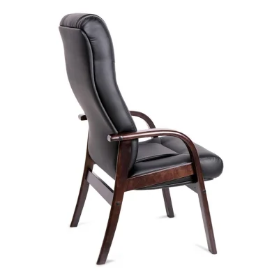 Кресло Bonn A/D  (орех темный) кожа (черная)_4