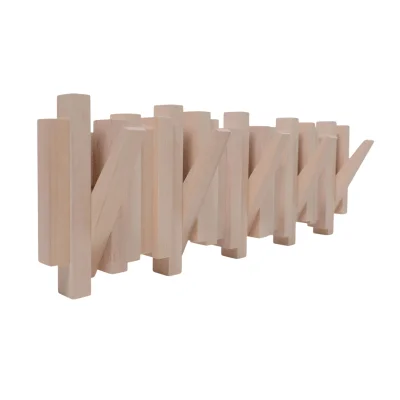 Декоративное изделие Вешалка ALDER, белёный, 60*20 см фотография