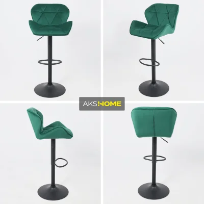 Кресло BERLIN, зеленый велюр HCJ-18/черный_2