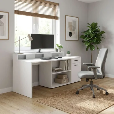 Стол компьютерный SKILL-3, белый_4