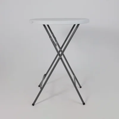 Стол складной Table AKS тип 20, белый (D80х110)_4