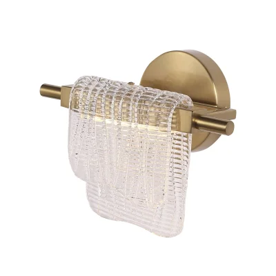 Светильник настенный ST-Luce золотистый/прозрачный LED 1*6W 3000K VOILE фотография