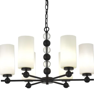 Светильник подвесной ST-Luce черный/белый E27 6*40W AURORA_3