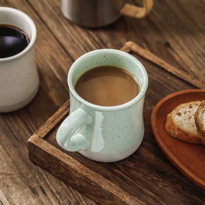 Кружка STONE CLAY, керамика, светло-зеленый, 8,5*12*10см_4