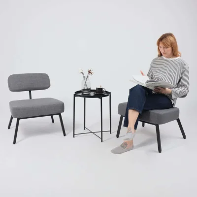 Кресло ASPEN, серая рогожка BJORN 13/черный_7