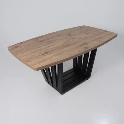 Стол KAMERON раздвижной, 1600(2050)*900 Дуб Веллингтон/черный_3