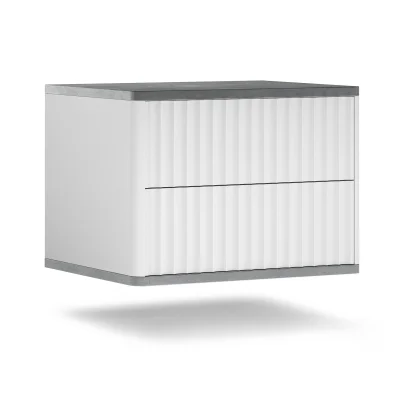 Тумба навесная SHTABE ROYAL 5002 эко, Белый-Металл Бруклин фотография