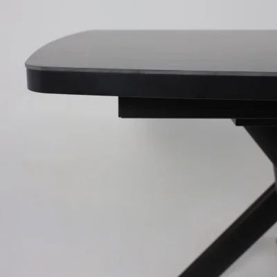 Стол LEONEL-130, раздвижной 130(165)х85, STONE BLACK ST CER/Черный_12