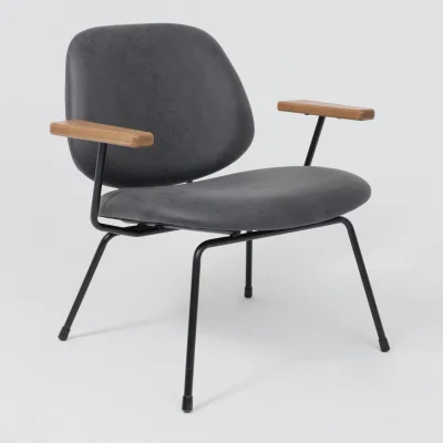 Кресло RUDO, экокожа винтажный черный WATUSI 16/черный_10