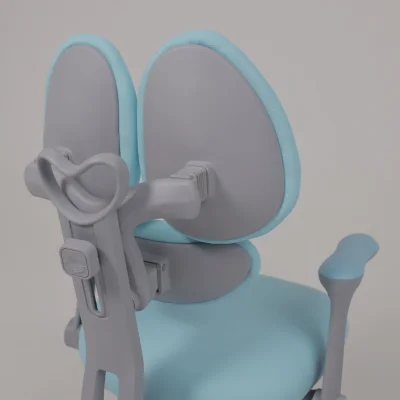 Кресло поворотное LEO, ткань, голубой_19