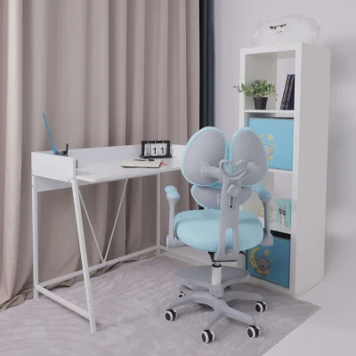 Кресло поворотное LEO, ткань, голубой_9