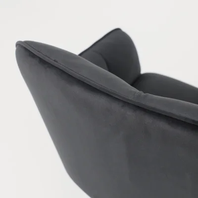 Кресло VIRGINIA, поворотное, черный велюр HCJ-50/черный_15