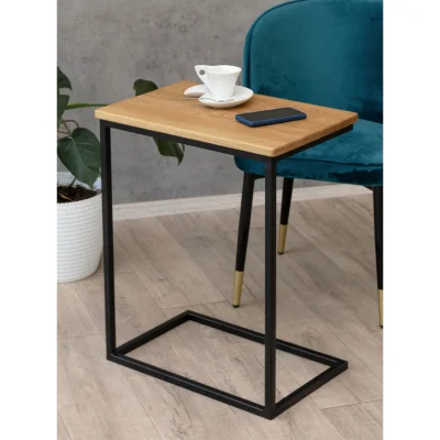 Стол журнальный HAWK ND, дуб натуральный/черный фотография