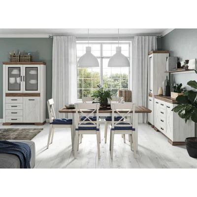 Н.м. "MARSELLE" стол STO 160/200, Ясень снежный/Дуб сонома темный_3