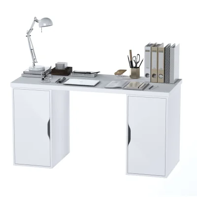 ИНГАР 2/ДВ/ДВ стол письменный 140x75x55, белый_3