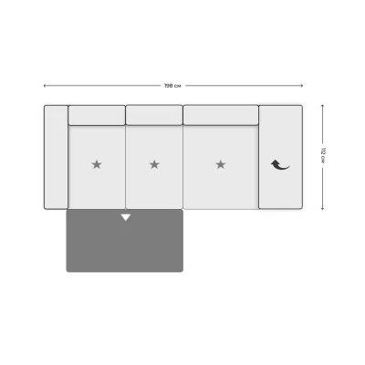 Диван CHILL 3AL-1,5AhoFR фотография