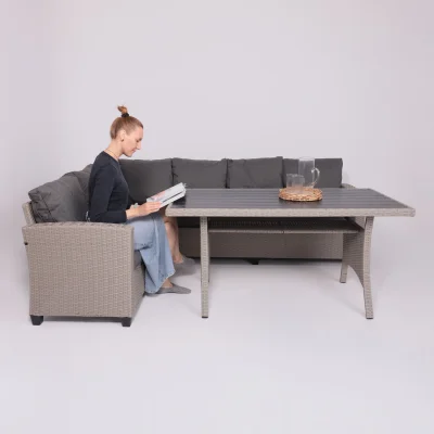 Комплект садовой мебели ROSEWOOD (диван 2шт, стол 1шт), серый_10
