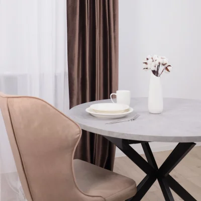 Комплект штор "Бархат" 1,5+1,5х2,7м  на ленте, цвет шоколад (арт.5018-33)_3