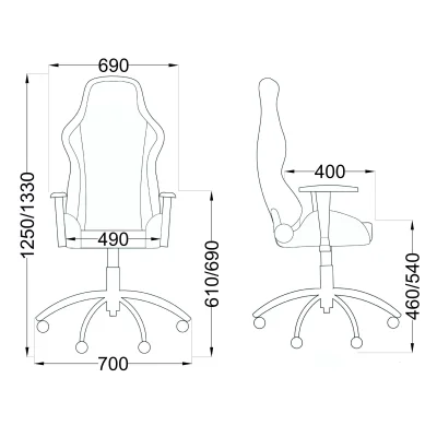 Кресло поворотное TITAN, ретро-велюр (серый)_11