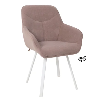 Стул ROMEO SMILE 360, b05 LATTE LUX\белый фотография