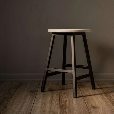 Табуреты круглые для кухни деревянные, комплект 2 шт, SMH-245 беленый дуб_7