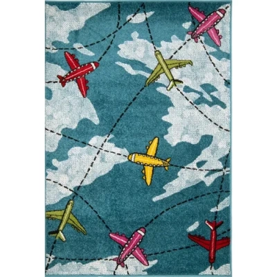 Ковер ART KIDS LM14 - BLUE - Прямоугольник 1.5 на 2.3 фотография