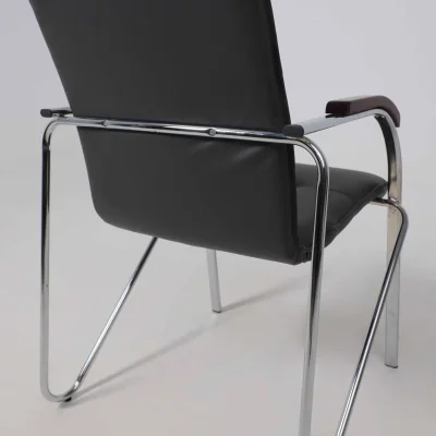 Кресло SAMBA AKS-1 Pegasso темно-серый, подлокотники дерево темное_18