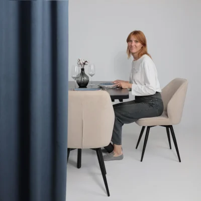 Стол LEONEL-130, раздвижной 130(165)х85, STONE BLACK ST CER/Черный_2