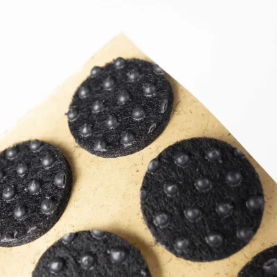 Подкладка самоприлипающая фетровая прорезиненная d20мм (1упак.=28шт), черная, Folmag_3