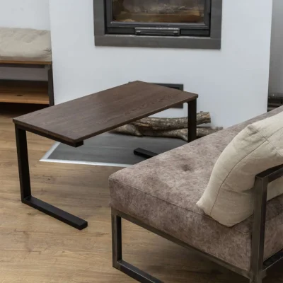 Стол журнальный BOX-TABLE DD, дуб мореный/черный_4