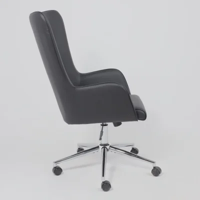 Кресло поворотное BELLA XL chrome, Pegasso черный_12