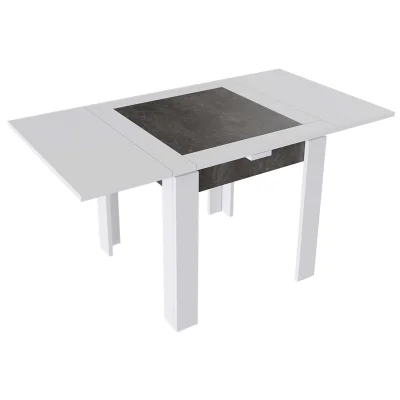 Стол раздвижной ХЬЮСТОН Тип 3, 790(1480)*790, ателье темный/белый_2