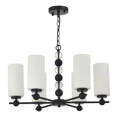 Светильник подвесной ST-Luce черный/белый E27 6*40W AURORA_2