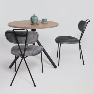 Стул TORI, серый велюр VOSS 15/черный_10