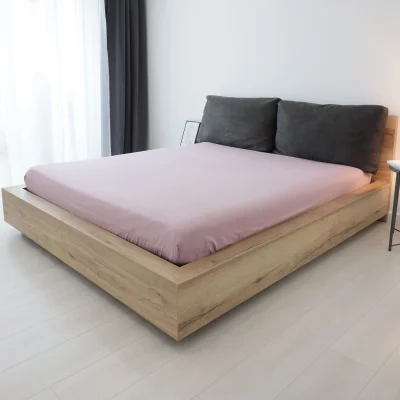 Простыня 150*215 см Дымчатая роза IM0705 (поплин)_10