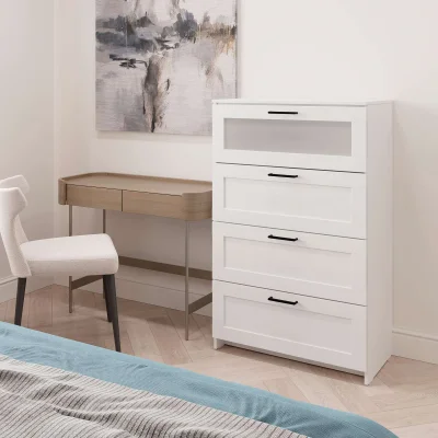 Комод НАВИ 4 ящика (1 ящик со стеклом), белый (2.15.02.030.1 RU)_7