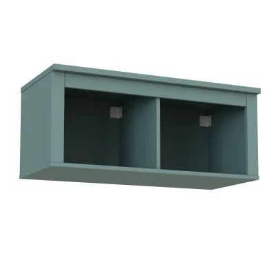 Полка навесная САГА 2 секции, темно-бирюзовая (2.08.17.140.6 RU) фотография