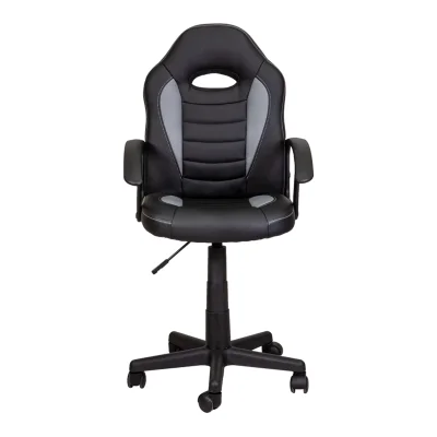 Кресло поворотное RACE, серый+черный_2