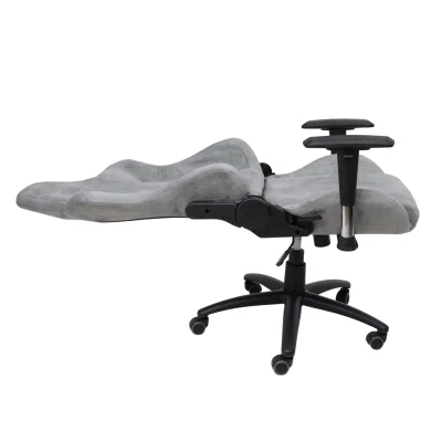 Кресло поворотное TITAN, ретро-велюр (серый)_6