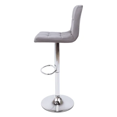 Стул барный LOGOS, (темно-серый велюр HCJ-40/хром)_5