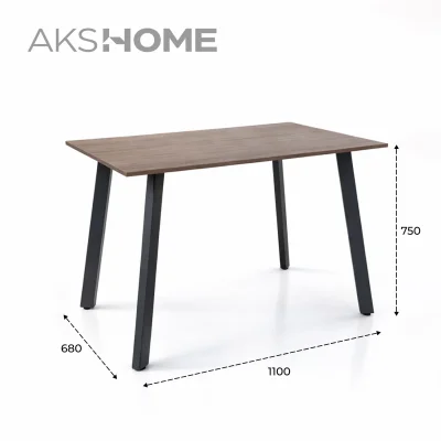 Стол СВАРОГ, 1100х680х750, Гикори Прадо / черный_16