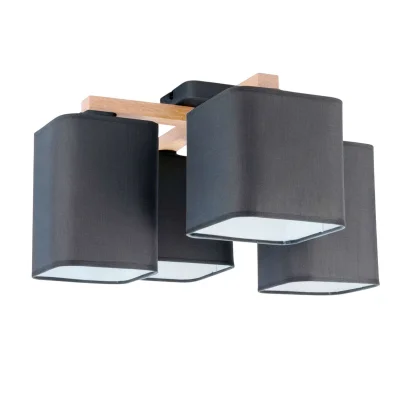 Светильник QUADRO, потолочный, 4*E27, серый фотография