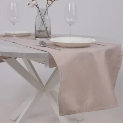 Дорожка. 45*150см, полоска-елочка 2738, бежевый 161406_4