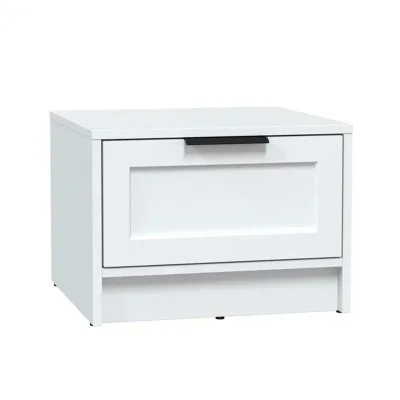 Тумба прикроватная КОНЦЕПТ Тренд КТ-ТК1-35, к.Белый/ф.Белый  (В348хШ477хГ451мм) фотография