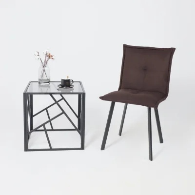 Кресло РУБИК U Velutto 24 темно-коричневый велюр/черный_9