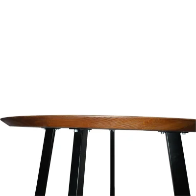 Стол ЭЛЬБРУС, d100*74, дуб мореный/черный (ПР-4 DSW (Т27) (02) КС-60)_3