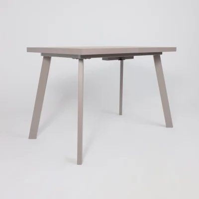 Стол BORG-120, раздвижной 120(160)х80, Бежевый камень-HPL/Капучино_7