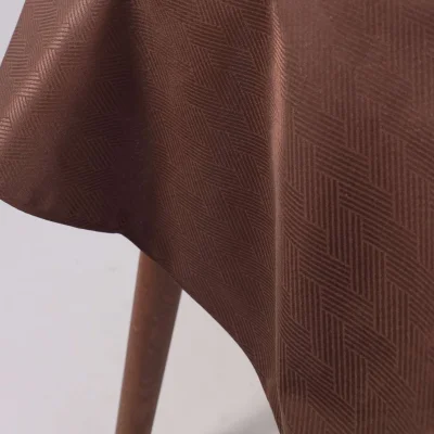 Скатерть, 220*145см, полоска-косичка 2598, коричневый 09-0902_5