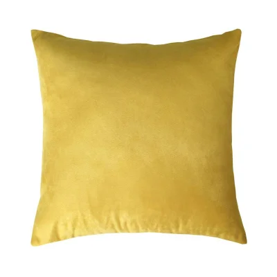 Подушка декоративная МАТЕХ ALCANTARA 47*47*15. Цвет горчичный, арт. 31-871 фотография